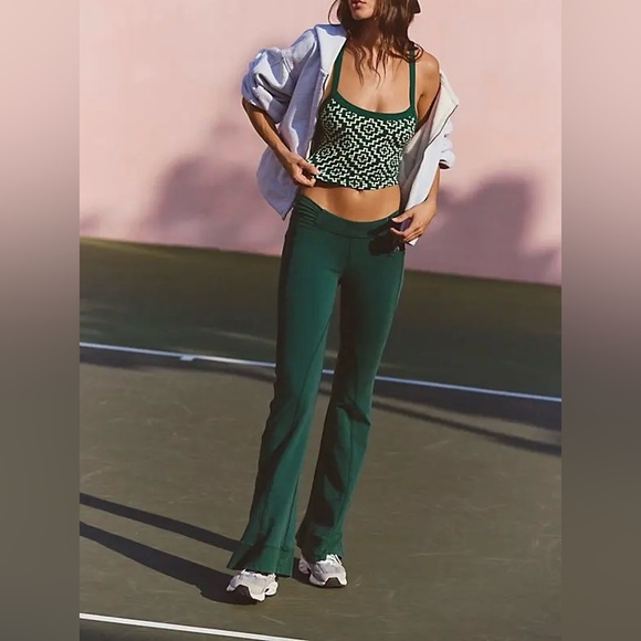 NWT Free People FP Movement All Clear Jacquard Cami evergreen geo XS/S, M/L, XL - Picture 6 of 10